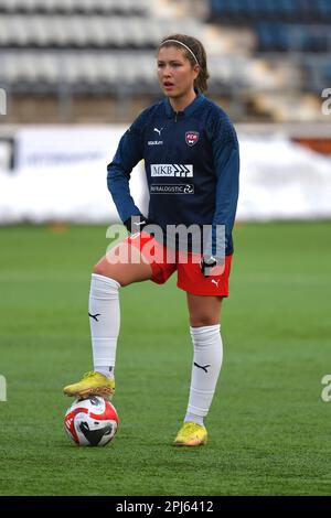 Linkoping, Sweden. 31st Mar, 2023. Linkoping Arena, Linkoping, Sweden, March 31st 2023: Loretta Kullashi (10 FC Rosengard) ahead of the game in the Swedish League OBOS Damallsvenskan on March 31st 2023 between Linkoping FC and FC Rosengard at Linkoping Arena in Linkoping, Sweden (Peter Sonander/SPP) Credit: SPP Sport Press Photo. /Alamy Live News Stock Photo