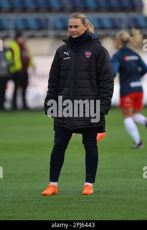 Linkoping, Sweden. 31st Mar, 2023. Linkoping Arena, Linkoping, Sweden, March 31st 2023: Emma Jansson (11 FC Rosengard) ahead of the game in the Swedish League OBOS Damallsvenskan on March 31st 2023 between Linkoping FC and FC Rosengard at Linkoping Arena in Linkoping, Sweden (Peter Sonander/SPP) Credit: SPP Sport Press Photo. /Alamy Live News Stock Photo