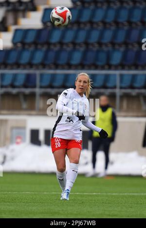 Linkoping, Sweden. 31st Mar, 2023. Linkoping Arena, Linkoping, Sweden, March 31st 2023: Mia Persson (20 FC Rosengard) during the game in the Swedish League OBOS Damallsvenskan on March 31st 2023 between Linkoping FC and FC Rosengard at Linkoping Arena in Linkoping, Sweden (Peter Sonander/SPP) Credit: SPP Sport Press Photo. /Alamy Live News Stock Photo