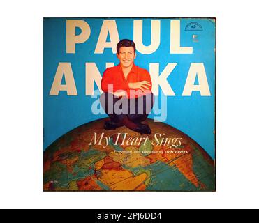 Anka Paul 1959 - Vintage U.S. Music Vinyl Record Stock Photo