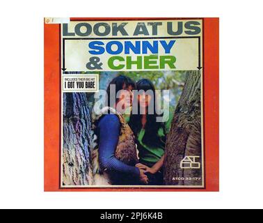 Sonny Cher 1965 - Vintage U.S. Music Vinyl Record Stock Photo