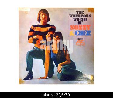 Sonny Cher 1966 - Vintage U.S. Music Vinyl Record Stock Photo