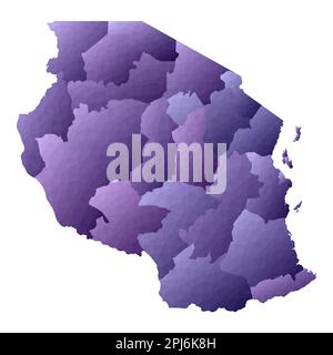 Tanzania vector country map outline Stock Vector Image & Art - Alamy