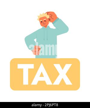 Do-it-yourself bookkeeping for freelancer flat concept vector spot illustration Stock Vector