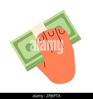 Making money online working from home semi flat color vector icon Stock Vector
