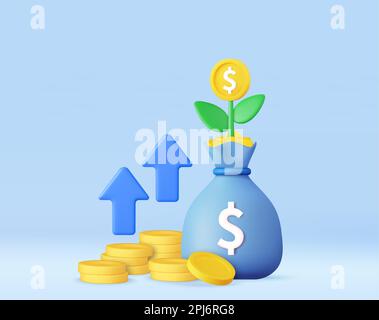 Financial chart leaf arrow green growth logo design Stock Vector Image ...