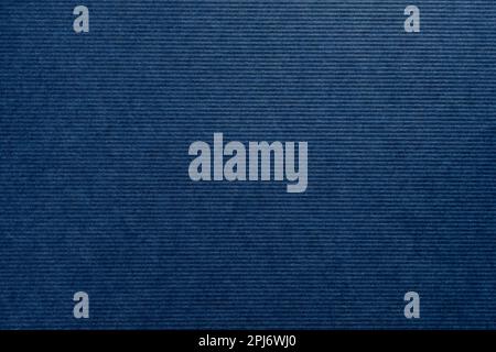 Detail of a cobalt blue colored artisan fine paper texture Stock Photo