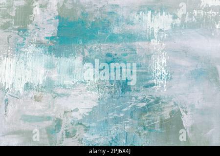 Pale blue stained canvas grunge background Stock Photo