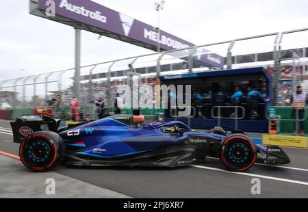 MELBOURNE, Australia, 30. March 2023;#23, Alexander Albon, THAI, Team Williams F1.  during the  AUSTRALIAN Formula One Grand Prix on March 30th 2023, Albert Park  - Melbourne, Formel 1 Rennen in Australien, Motorsport, F1 GP, Honorarpflichtiges Foto, Fee liable image,  Copyright © Clay CROSS / ATP images (CROSS Clay / ATP / SPP) Stock Photo