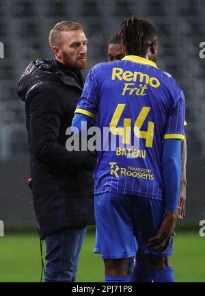 NEERPEDE, BELGIUM - AUGUST 04 : Lucas Stassin during the photoshoot of Rsc  Anderlecht Futures on