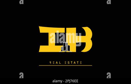 Real Estate letters Initials Monogram logo IK , KI Stock Vector
