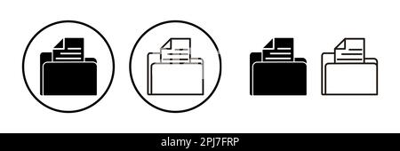 Archive icon vector. archive storage icon vector. folders icon. Stock Vector