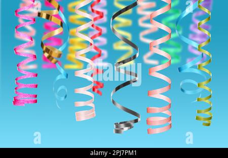 Red and Silver Streamers Party Decoration Stock Image - Image of party,  shape: 117084703