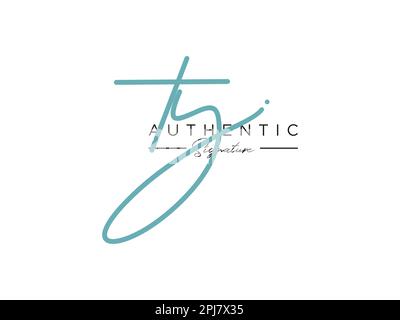 TY Signature Logo Template Vector. Stock Vector