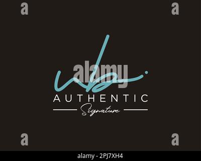 UB Signature Logo Template Vector. Stock Vector