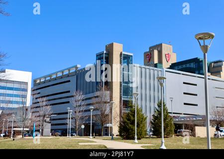 University Hospitals center at University Circle in Cleveland, Ohio Stock Photo