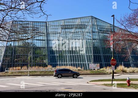 The Eleanor Armstrong Smith Glasshouses at Cleveland Botanical Gardens in Cleveland, Ohio Stock Photo