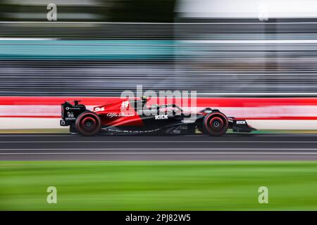 24 ZHOU Guanyu (chi), Alfa Romeo F1 Team Stake C43, action during the 2nd round of the 2023 FIA Formula 3 Championship from March 31 to April 2, 2023 on the Albert Park Circuit, in Melbourne, Australia - Photo Xavi Bonilla / DPPI Stock Photo