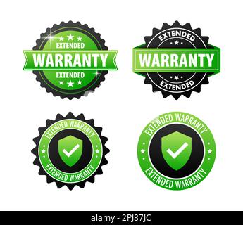 Product Protection Extended Warranty label, badge. Vector illustration Stock Vector