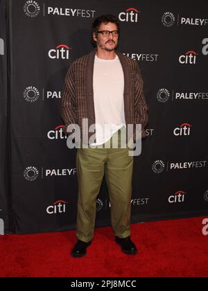 March 31, 2023, Hollywood, California, United States: Pedro Pascal attends PaleyFest 2023: The Mandalorian. (Credit Image: © Billy Bennight/ZUMA Press Wire) EDITORIAL USAGE ONLY! Not for Commercial USAGE! Stock Photo