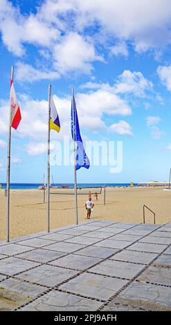 Morro Jable Beach in Jandia, Fuerteventura, Las Palmas, Canary Islands, Spain, Europe Stock Photo