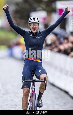 EIJSDEN - Mischa Bredewold has won the fifth edition of the Volta Limburg Classic for women. ANP MARCEL VAN HOORN Credit: ANP/Alamy Live News Stock Photo