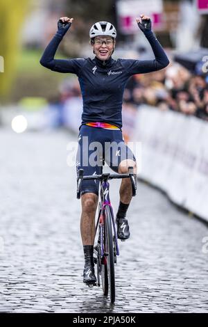 EIJSDEN - Mischa Bredewold has won the fifth edition of the Volta Limburg Classic for women. ANP MARCEL VAN HOORN netherlands out - belgium out Credit: ANP/Alamy Live News Stock Photo