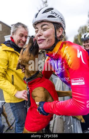 EIJSDEN - Mischa Bredewold has won the fifth edition of the Volta Limburg Classic for women. ANP MARCEL VAN HOORN Credit: ANP/Alamy Live News Stock Photo