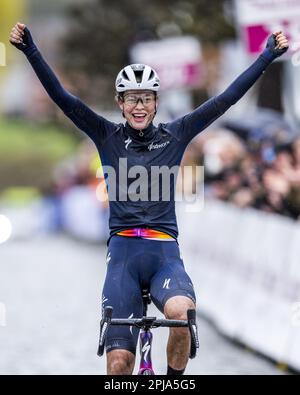 EIJSDEN - Mischa Bredewold has won the fifth edition of the Volta Limburg Classic for women. ANP MARCEL VAN HOORN Credit: ANP/Alamy Live News Stock Photo