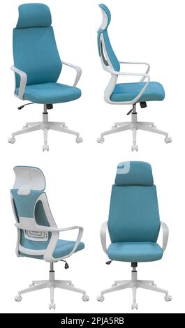 Office computer chair. Isolated from the background. View from different sides Stock Photo