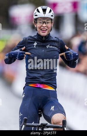 EIJSDEN - Mischa Bredewold has won the fifth edition of the Volta Limburg Classic for women. ANP MARCEL VAN HORN Credit: ANP/Alamy Live News Stock Photo