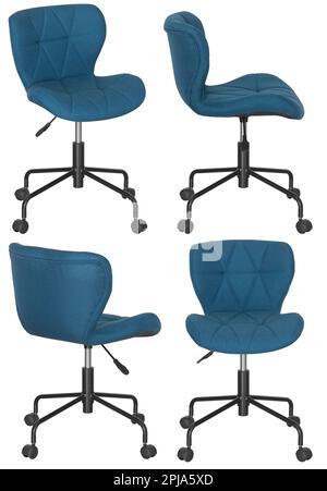 Office computer chair. Isolated from the background. View from different sides Stock Photo