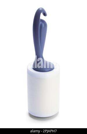 Lint Roller Brush Cut Out on White. Stock Photo