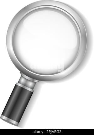 Magnifying glass on white background, vector eps10 illustration Stock Vector