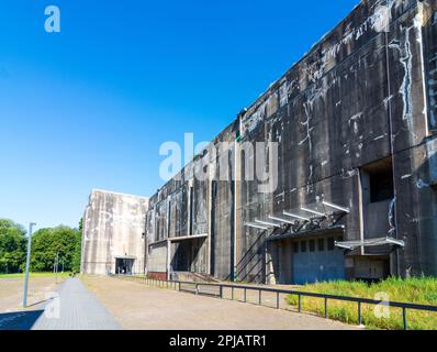 Bremen: U-Boot-Bunker Valentin (U-Boot-Bunker Farge, Valentin submarine pens) in , Bremen, Germany Stock Photo