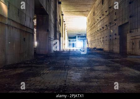 Bremen: U-Boot-Bunker Valentin (U-Boot-Bunker Farge, Valentin submarine pens) in , Bremen, Germany Stock Photo