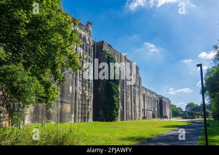 Bremen: U-Boot-Bunker Valentin (U-Boot-Bunker Farge, Valentin submarine pens) in , Bremen, Germany Stock Photo