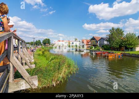 Wunstorf: lake Steinhuder Meer, promenade, hamlet Steinhude in Steinhuder Meer, Niedersachsen, Lower Saxony, Germany Stock Photo