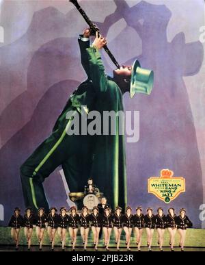 JACQUES CARTIER dancing / playing the Clarinet in opening of Rhapsody in Blue by George Gershwin played by PAUL WHITEMAN and His Jazz Orchestra in KING OF JAZZ 1930 director JOHN MURRAY ANDERSON art direction / costume design Herman Rosse Two Strip Technicolor Universal Pictures Stock Photo