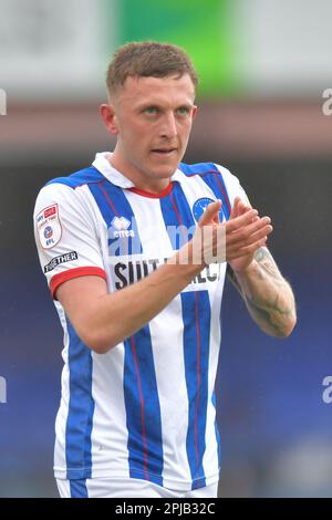 Hartlepool United's Ollie Finney during the Vanarama National League match  between Altrincham and Hartlepool United at Moss Lane, Altrincham on  Tuesday 19th September 2023. (Photo: Scott Llewellyn