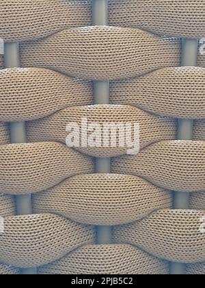 Weaving texture or weaving pattern background close up. Weaving texture classic retro background for design.Background from Rattan and textile materials Stock Photo