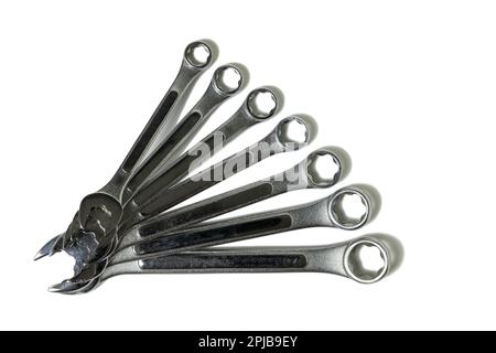 A Set of Wrenches Stock Photo