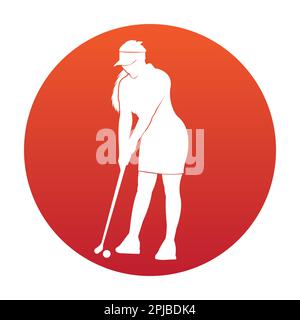 golf logo vector illustration symbol design template Stock Photo
