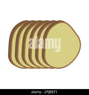 slice of cake icon vector illustration template design Stock Photo