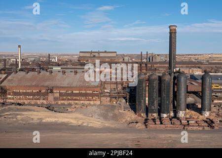 Pueblo, Colorado, The Evraz Rocky Mountain Steel mill. The large Russian mining and steel company, Evraz PLC, bought the mill in 2007. The companys Stock Photo