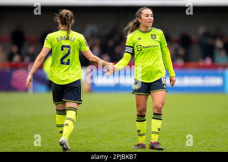 1 April 2023. Katie Zelem. Barclays Women's Super League game between