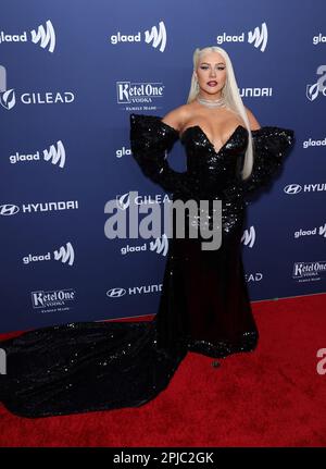 Christina Aguilera attends the 34th annual GLAAD Media Awards at The Beverly Hilton on March 30, 2023 in Beverly Hills, California. Photo: CraSH/image Stock Photo