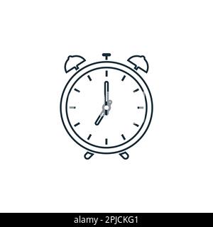 Wake Up Clock or Alarm Clock Icon Design Template Elements Stock Vector