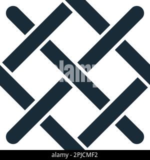 Wire Plaited Icon Vector Logo Template Illustration Design Stock Vector