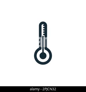 Thermometer Icon Design Template Elements Stock Vector